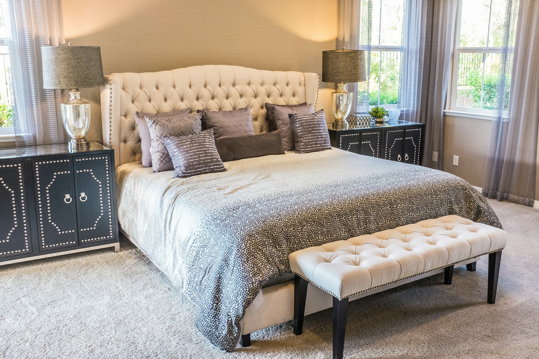 Hospitality guest suite with quiet luxury.